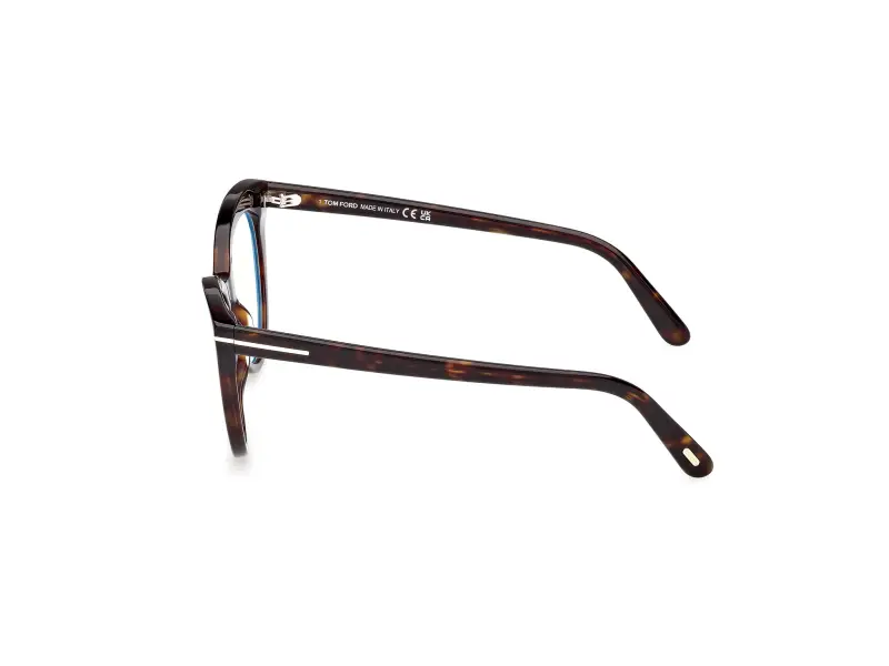 Donna FT6091-B 052 Montature da vista Acetato Havana Cat Eye Normale miniatura 3