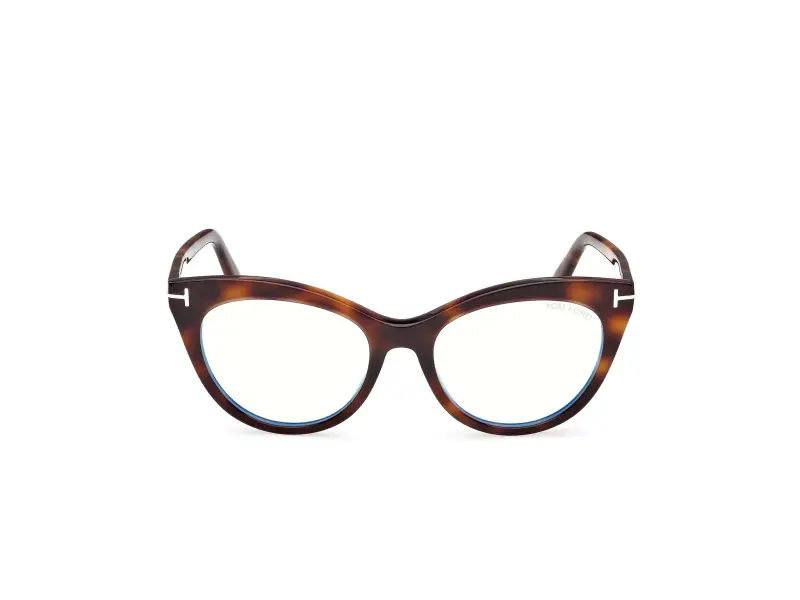 Donna FT6091-B 053 Montature da vista Acetato Havana Cat Eye Normale miniatura 2