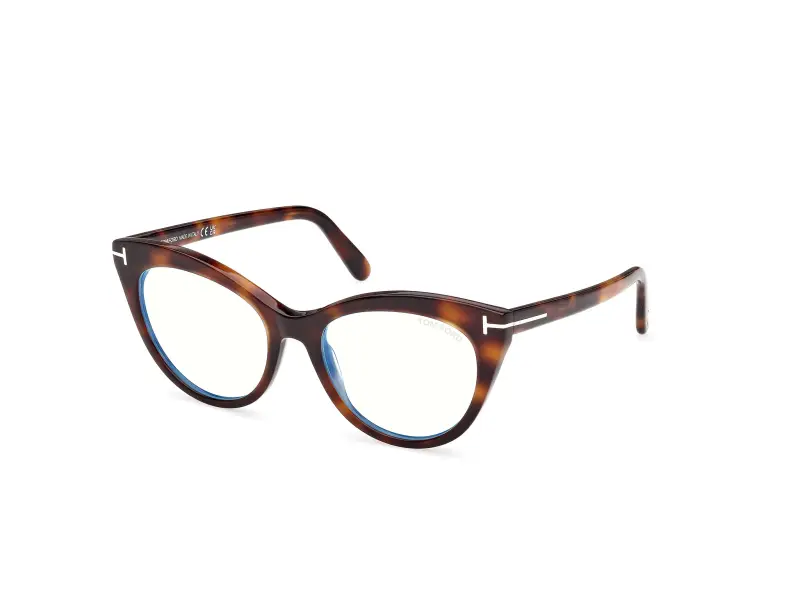 Donna FT6091-B 053 Montature da vista Acetato Havana Cat Eye Normale