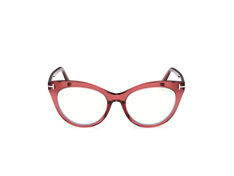 Donna FT6091-B 069 Montature da vista Acetato Bordeaux Cat Eye Normale miniatura 2