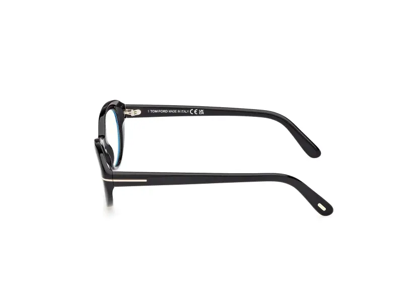 Donna FT6092-B 001 Montature da vista Acetato Nero Rotonda Normale miniatura 3