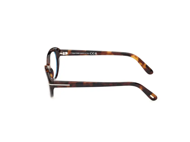 Donna FT6092-B 052 Montature da vista Acetato Havana Rotonda Normale miniatura 3