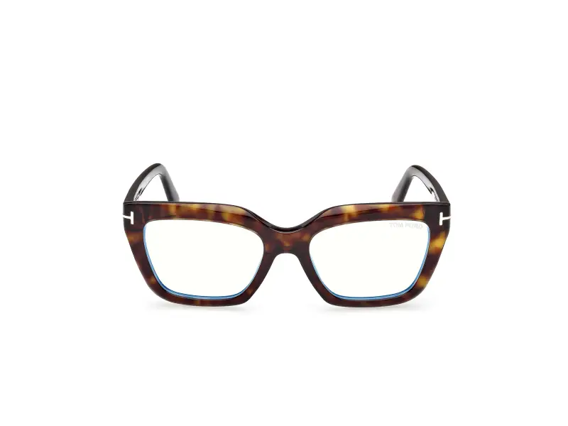 Donna FT6093-B 052 Montature da vista Acetato Havana Cat Eye Normale miniatura 2