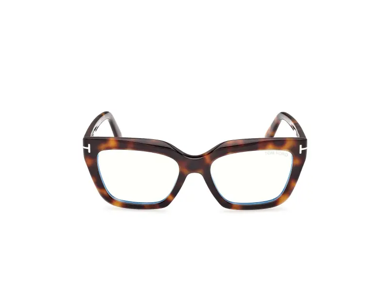 Donna FT6093-B 053 Montature da vista Acetato Havana Cat Eye Normale miniatura 2