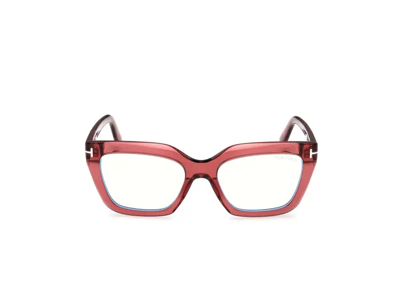 Donna FT6093-B 069 Montature da vista Acetato Bordeaux Cat Eye Normale miniatura 2