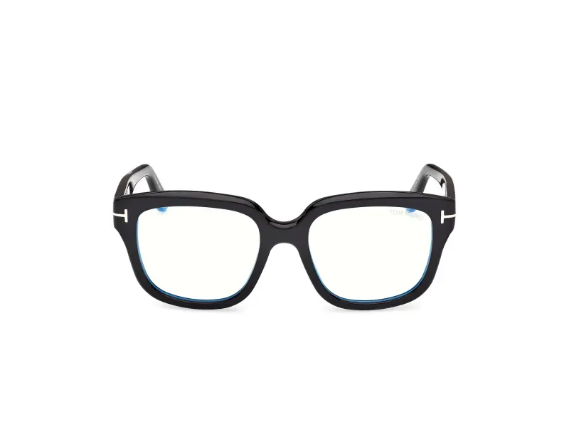 Donna FT6094-B 001 Montature da vista Acetato Nero Squadrata Normale miniatura 2