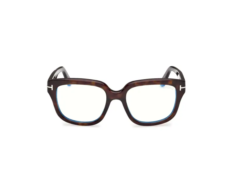 Donna FT6094-B 052 Montature da vista Acetato Havana Squadrata Normale miniatura 2