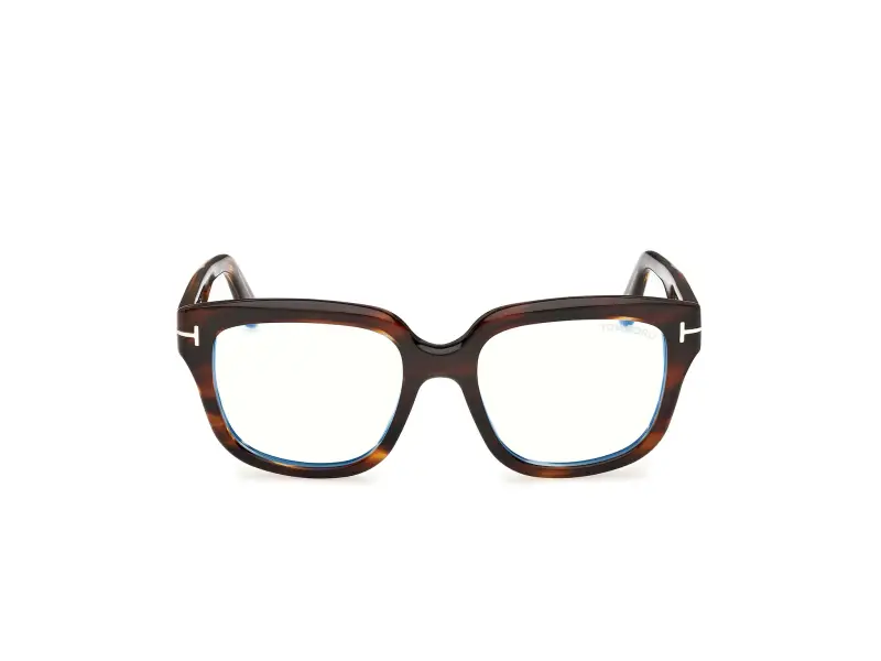 Donna FT6094-B 055 Montature da vista Acetato Havana Squadrata Normale miniatura 2