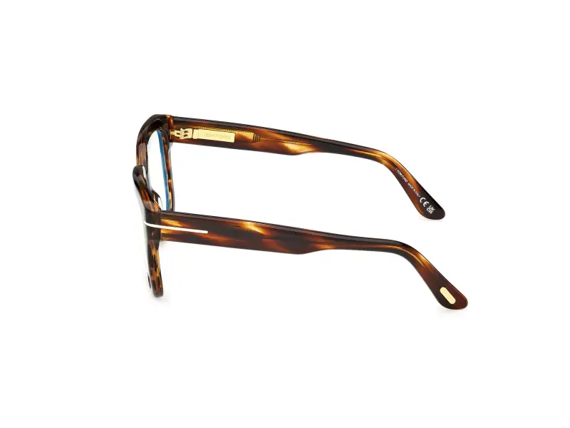 Donna FT6094-B 055 Montature da vista Acetato Havana Squadrata Normale miniatura 3