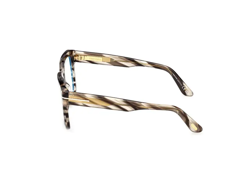 Donna FT6094-B 056 Montature da vista Acetato Havana Squadrata Normale miniatura 3