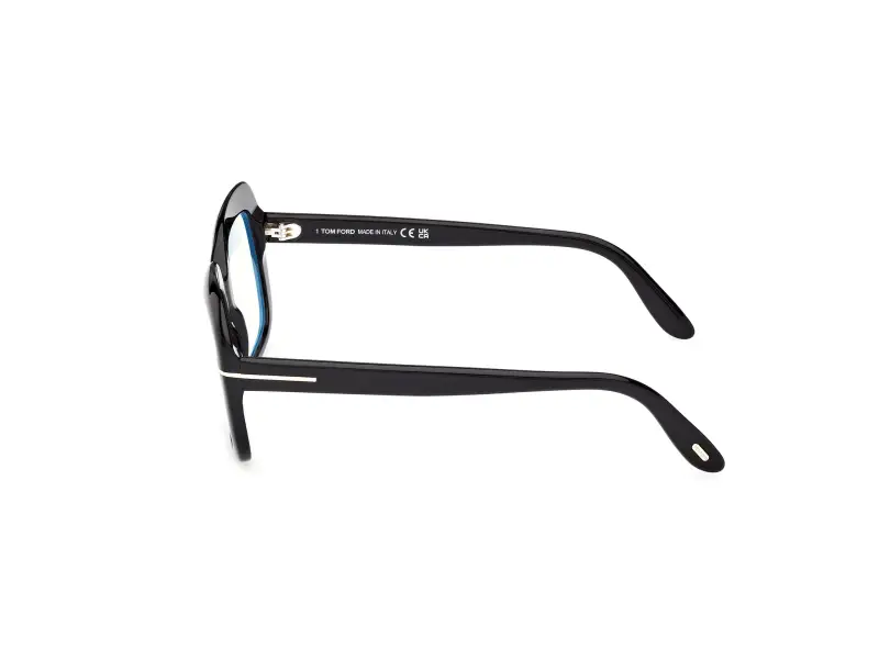 Donna FT6096-B 001 Montature da vista Acetato Nero Squadrata Normale miniatura 3