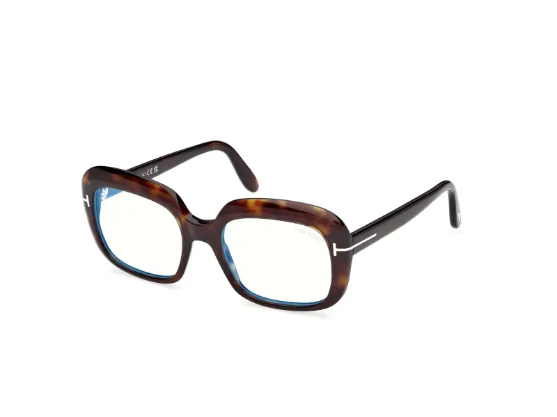 Donna FT6096-B 052 Montature da vista Acetato Havana Squadrata Normale