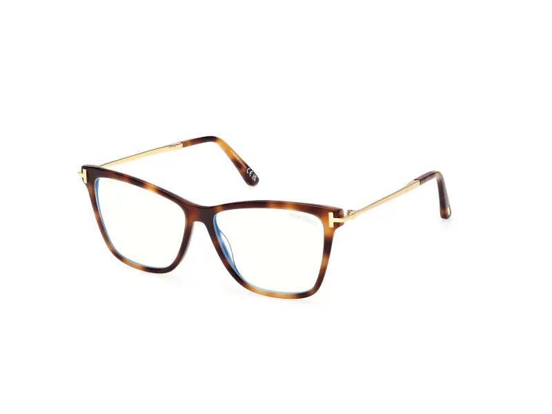 Donna FT6097-B 053 Montature da vista Acetato Havana Farfalla Normale