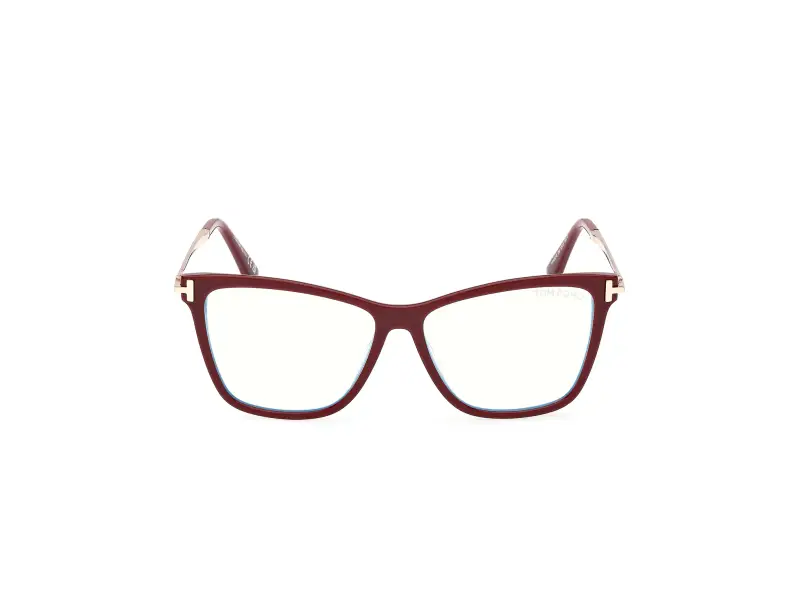 Donna FT6097-B 069 Montature da vista Acetato Bordeaux Farfalla Normale miniatura 2