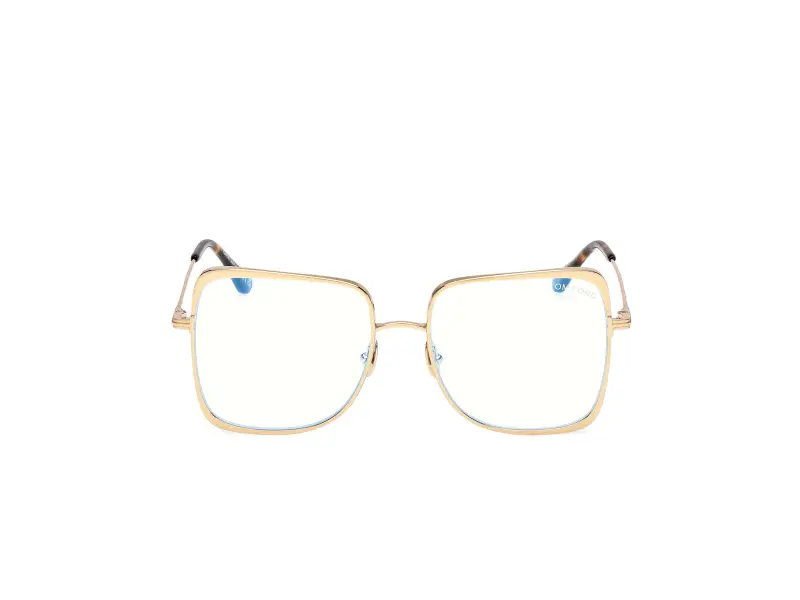 Donna FT6098-B 030 Montature da vista Titanio Oro Geometrica Normale miniatura 2