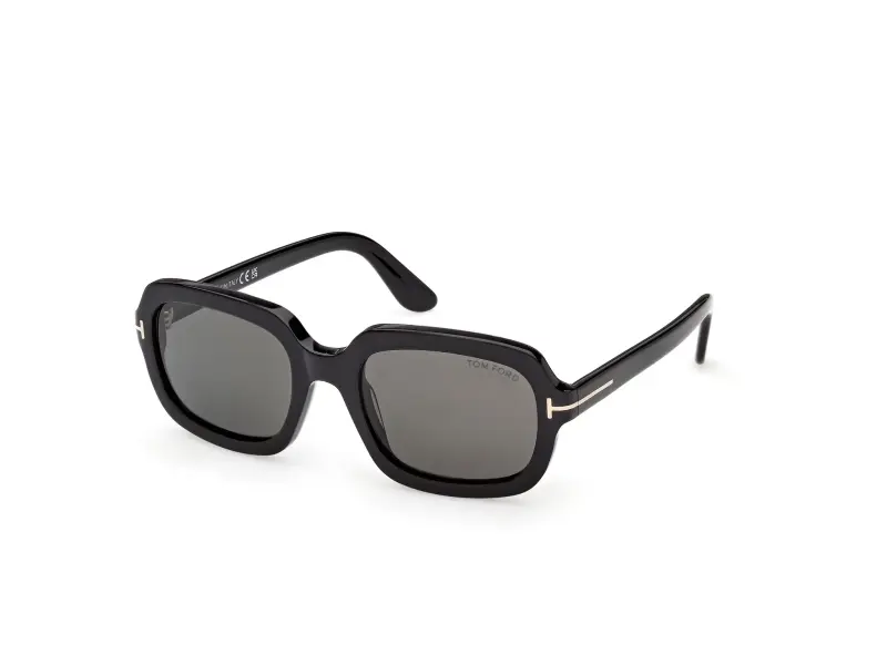 Donna TOM FORD FT1342 LANA-02 01D Occhiali da sole Acetato Nero Fumo Squadrata Polarizzata