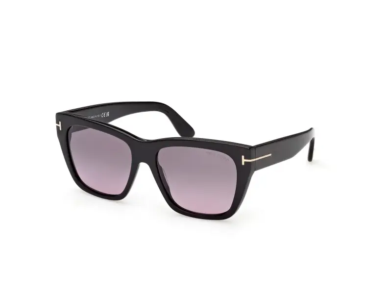 Donna TOM FORD FT1343 FLYNN-02 01B Occhiali da sole Acetato Nero Fumo Farfalla Normale