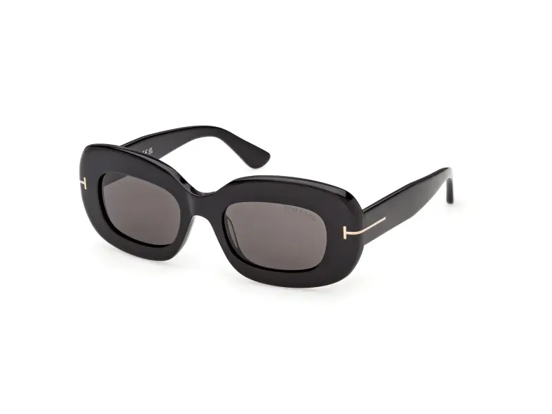 Donna TOM FORD FT1345 ISLAY-02 01A Occhiali da sole Acetato Nero Fumo Squadrata Normale