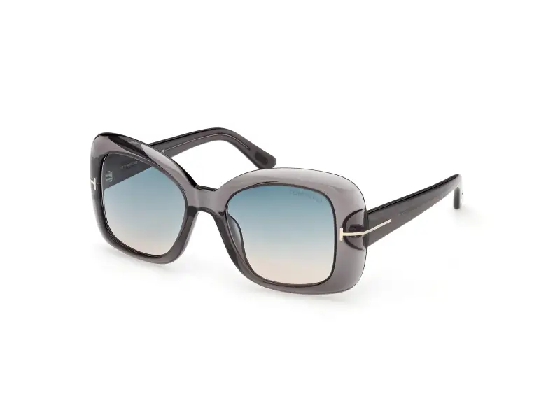Donna TOM FORD FT1348 SANDRA-02 20P Occhiali da sole Acetato Grigio Verde Squadrata Normale
