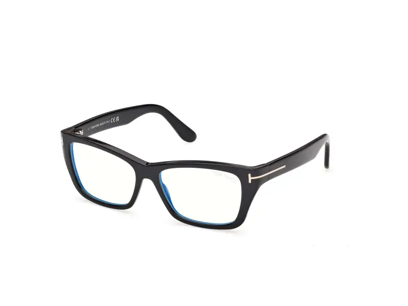 Donna TOM FORD FT6132-B 001 Montature da vista Acetato Nero Farfalla Normale