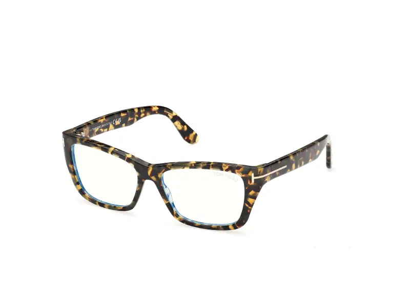 Donna TOM FORD FT6132-B 055 Montature da vista Acetato Havana Farfalla Normale