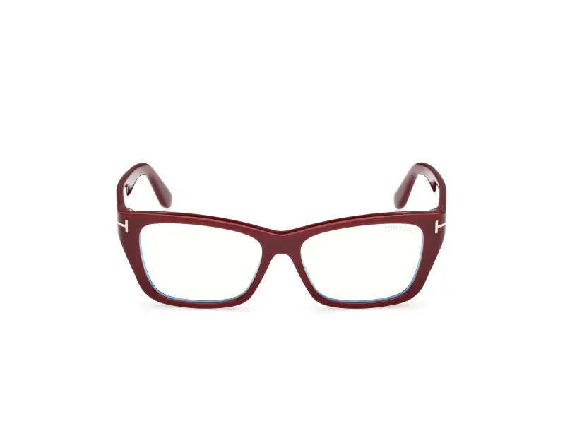 Donna TOM FORD FT6132-B 069 Montature da vista Acetato Bordeaux Farfalla Normale miniatura 2