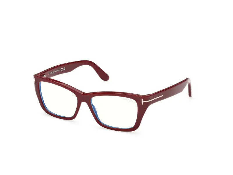 Donna TOM FORD FT6132-B 069 Montature da vista Acetato Bordeaux Farfalla Normale