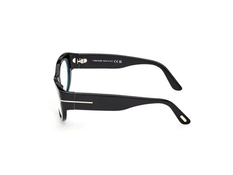 Donna TOM FORD FT6133-B 001 Montature da vista Acetato Nero Rotonda Normale miniatura 3