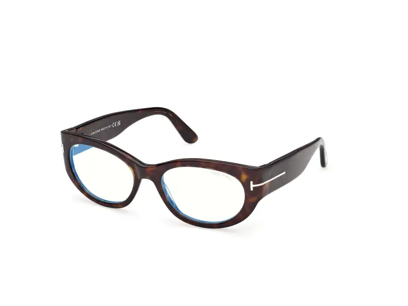 Donna TOM FORD FT6133-B 052 Montature da vista Acetato Havana Rotonda Normale