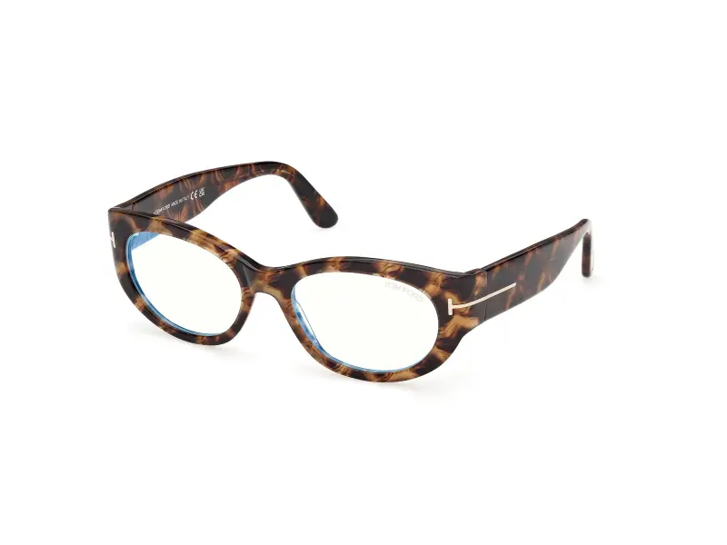 Donna TOM FORD FT6133-B 055 Montature da vista Acetato Havana Rotonda Normale