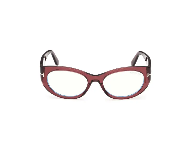 Donna TOM FORD FT6133-B 069 Montature da vista Acetato Bordeaux Rotonda Normale miniatura 2