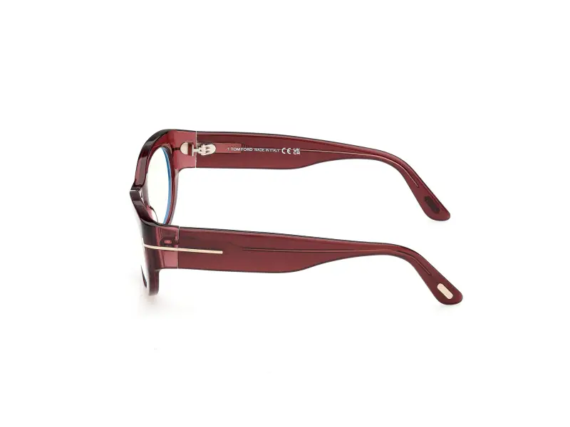 Donna TOM FORD FT6133-B 069 Montature da vista Acetato Bordeaux Rotonda Normale miniatura 3