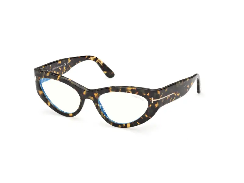 Donna TOM FORD FT6134-B 055 Montature da vista Acetato Havana Cat Eye Normale