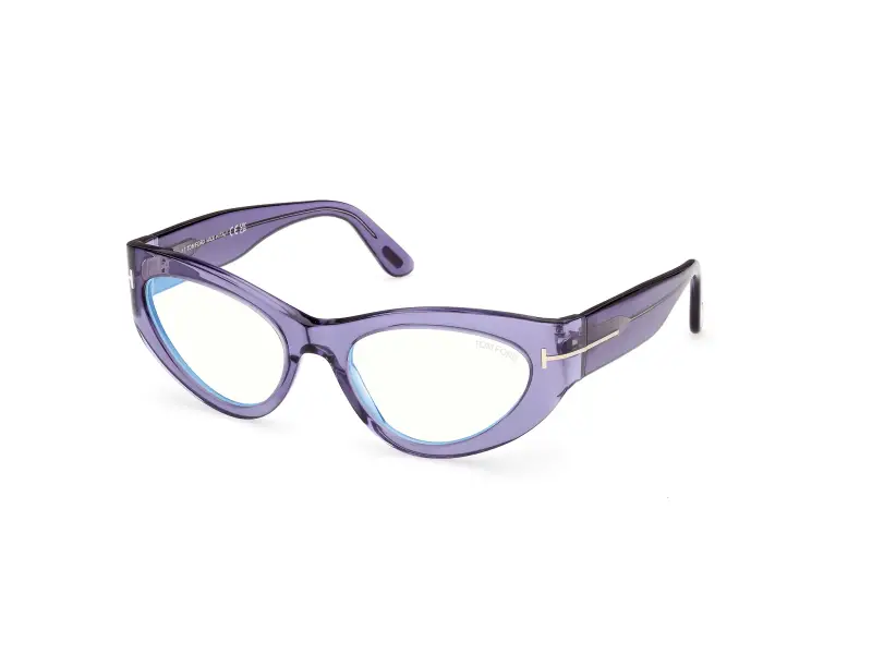 Donna TOM FORD FT6134-B 081 Montature da vista Acetato Viola Cat Eye Normale
