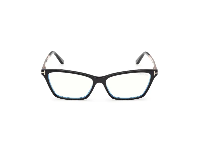 Donna TOM FORD FT6135-B 001 Montature da vista Acetato Nero Farfalla Normale miniatura 2