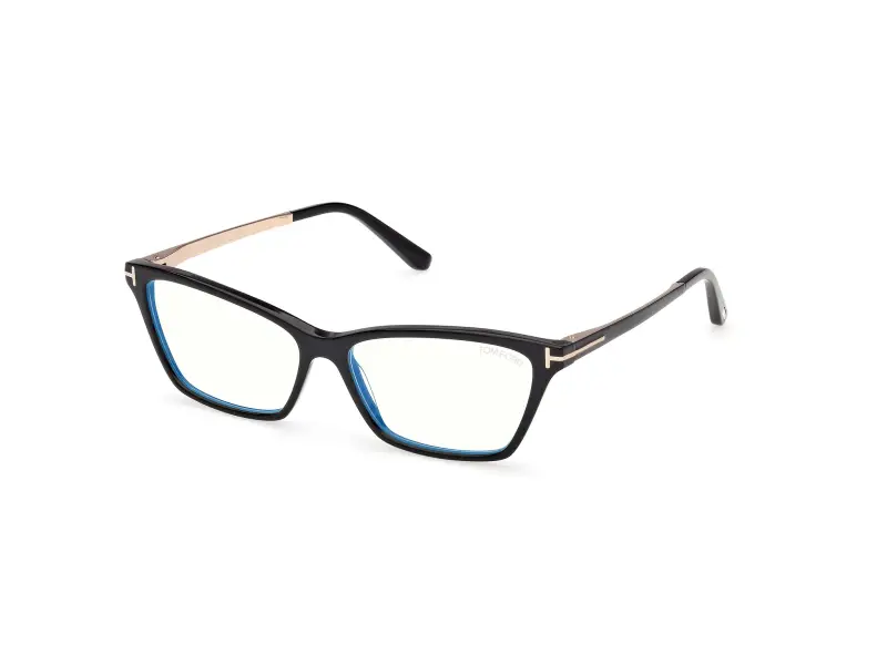Donna TOM FORD FT6135-B 001 Montature da vista Acetato Nero Farfalla Normale