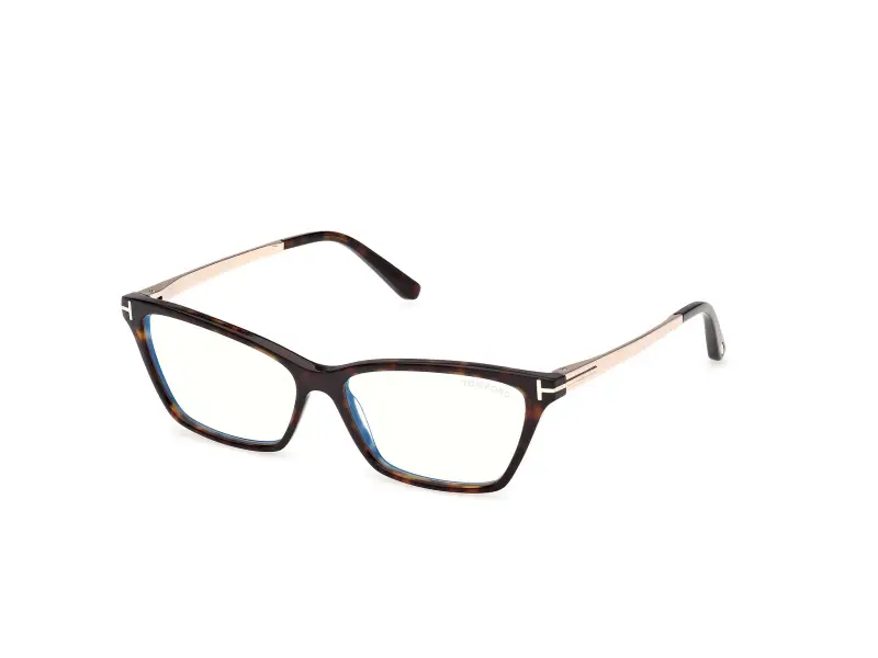 Donna TOM FORD FT6135-B 052 Montature da vista Acetato Havana Farfalla Normale