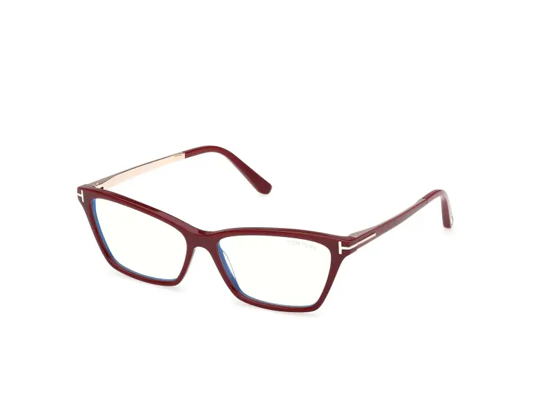 Donna TOM FORD FT6135-B 069 Montature da vista Acetato Bordeaux Farfalla Normale