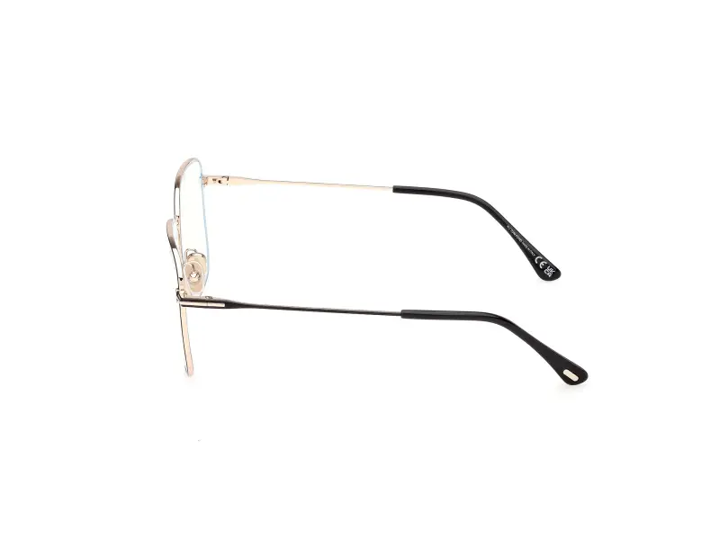 Donna TOM FORD FT6136-B 001 Montature da vista Metallo Nero Squadrata Normale miniatura 3