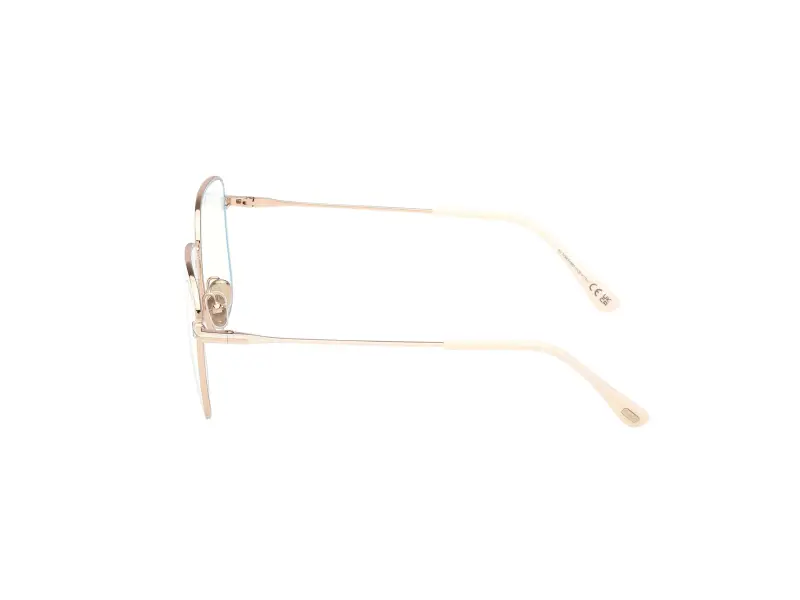 Donna TOM FORD FT6136-B 025 Montature da vista Metallo Avorio Squadrata Normale miniatura 3