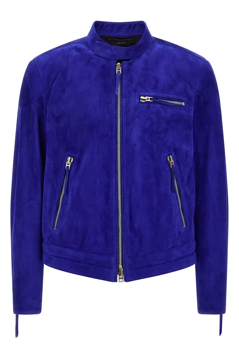 Giacca Biker Blu