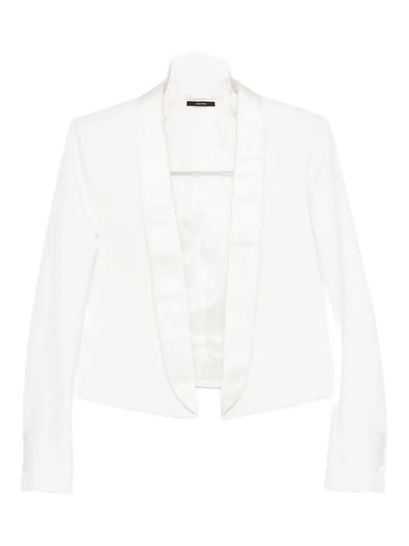 Giacca da smoking in lana Bianco