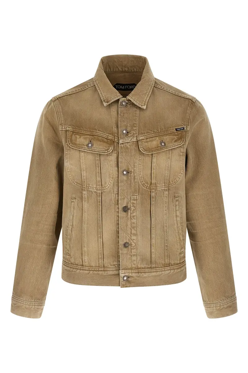 Giacca Denim Beige