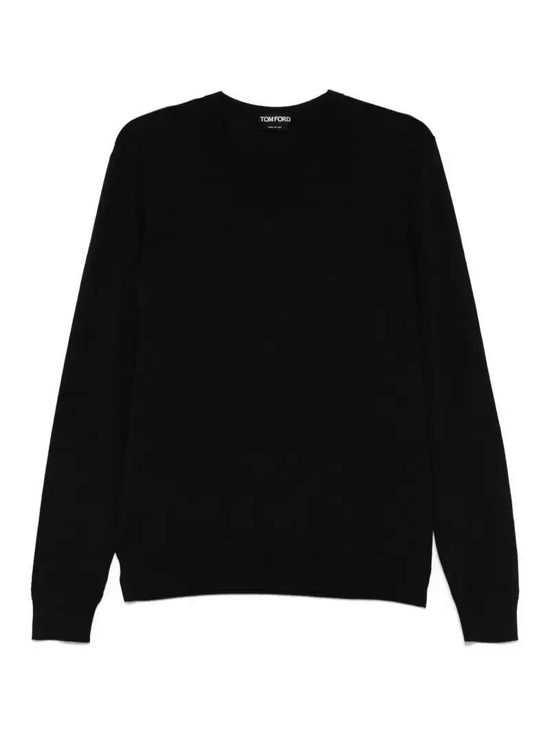 Maglione di lana nera Nero