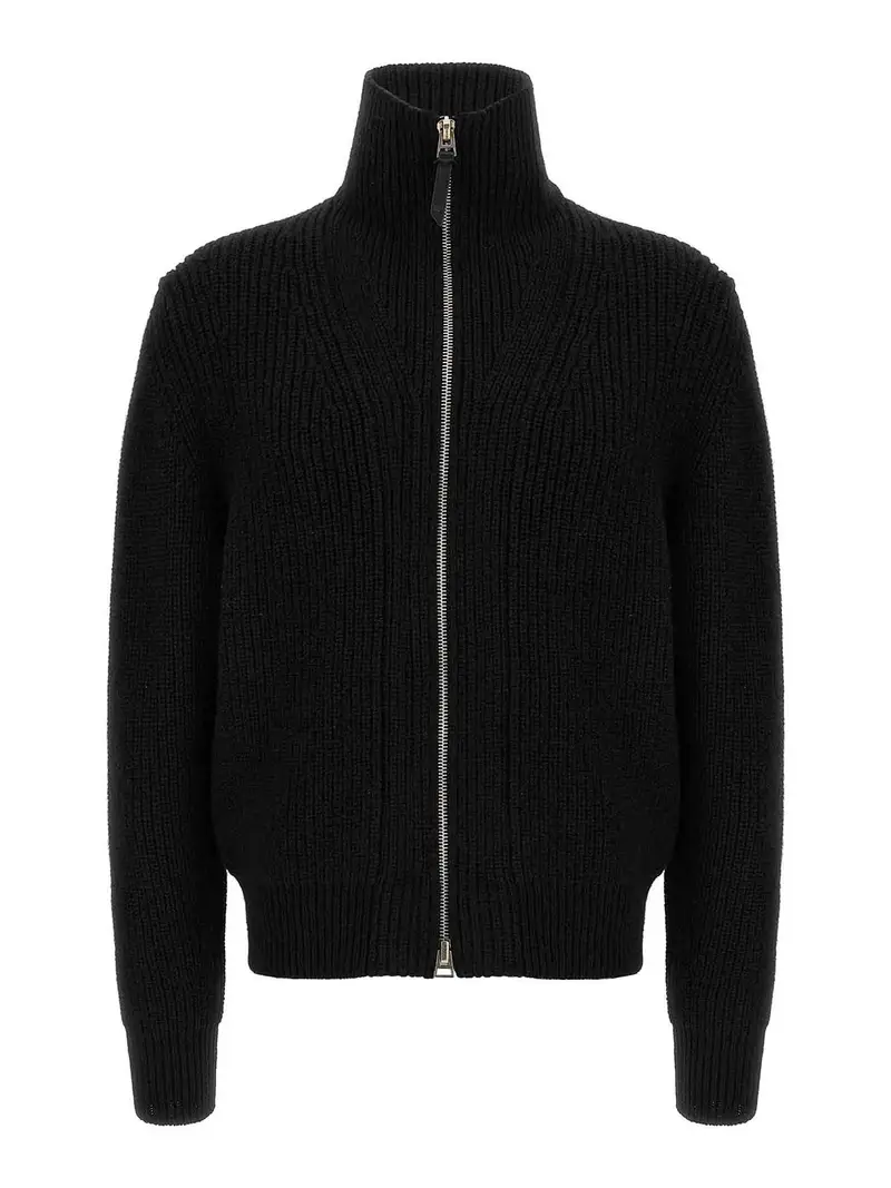 Maglione zip Nero