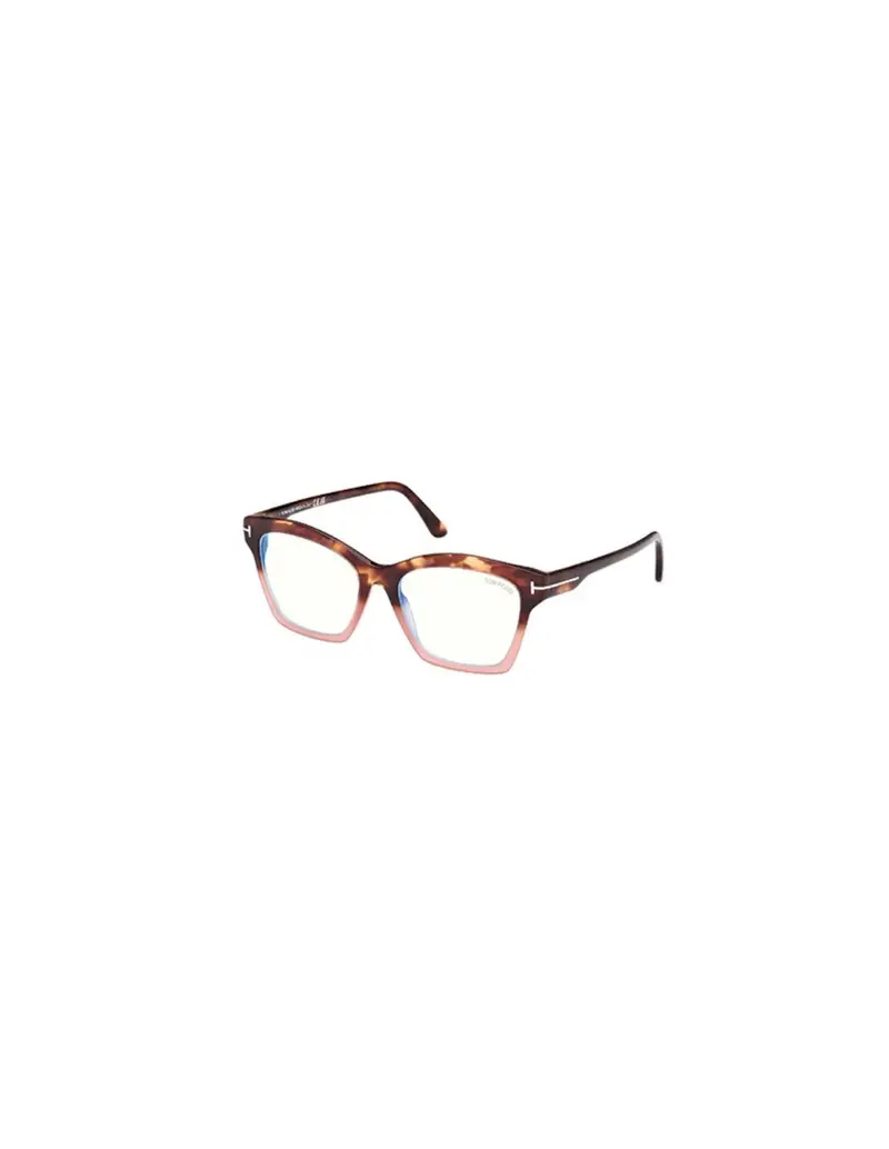 Occhiali montatura da vista TOM FORD FT5965-B/V 055 Colored Havana/Pink 53
