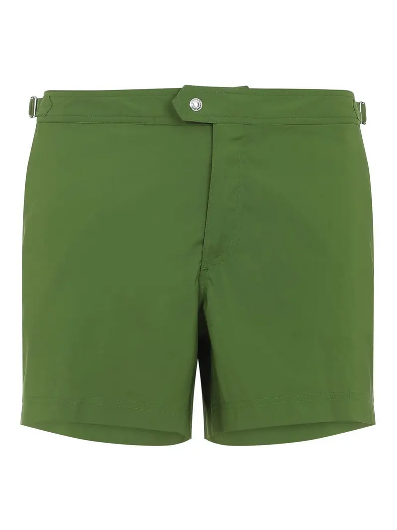 Pantaloncini da bagno in poliestere Verde