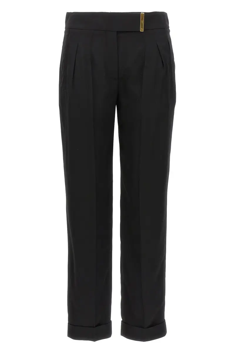 Pantalone Dettaglio Barra Metallo Nero