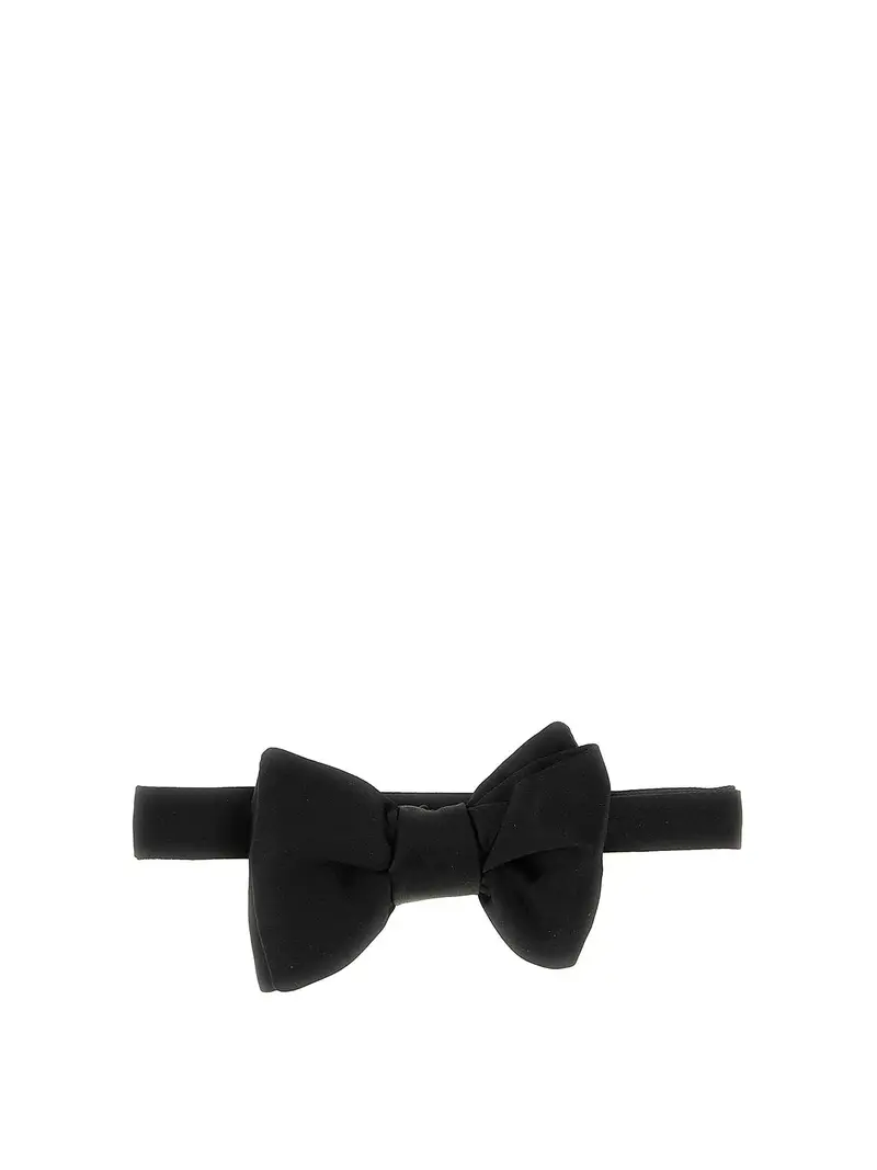 Papillon in seta Nero