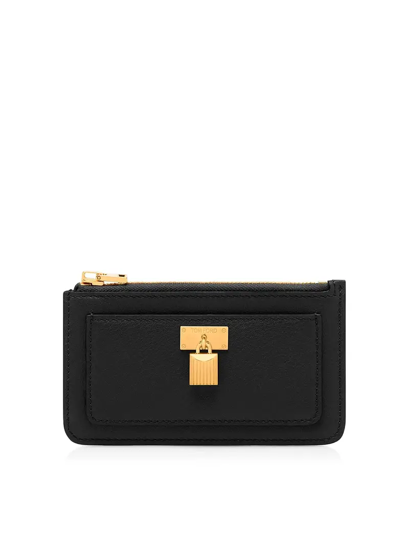 Porta della carta zippato Nero